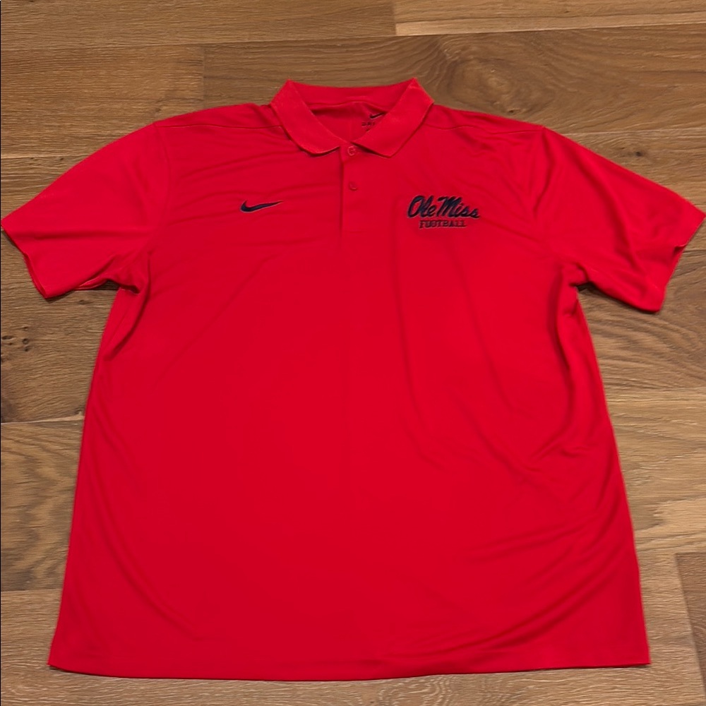 Nike Red Men's Ole Miss Polo